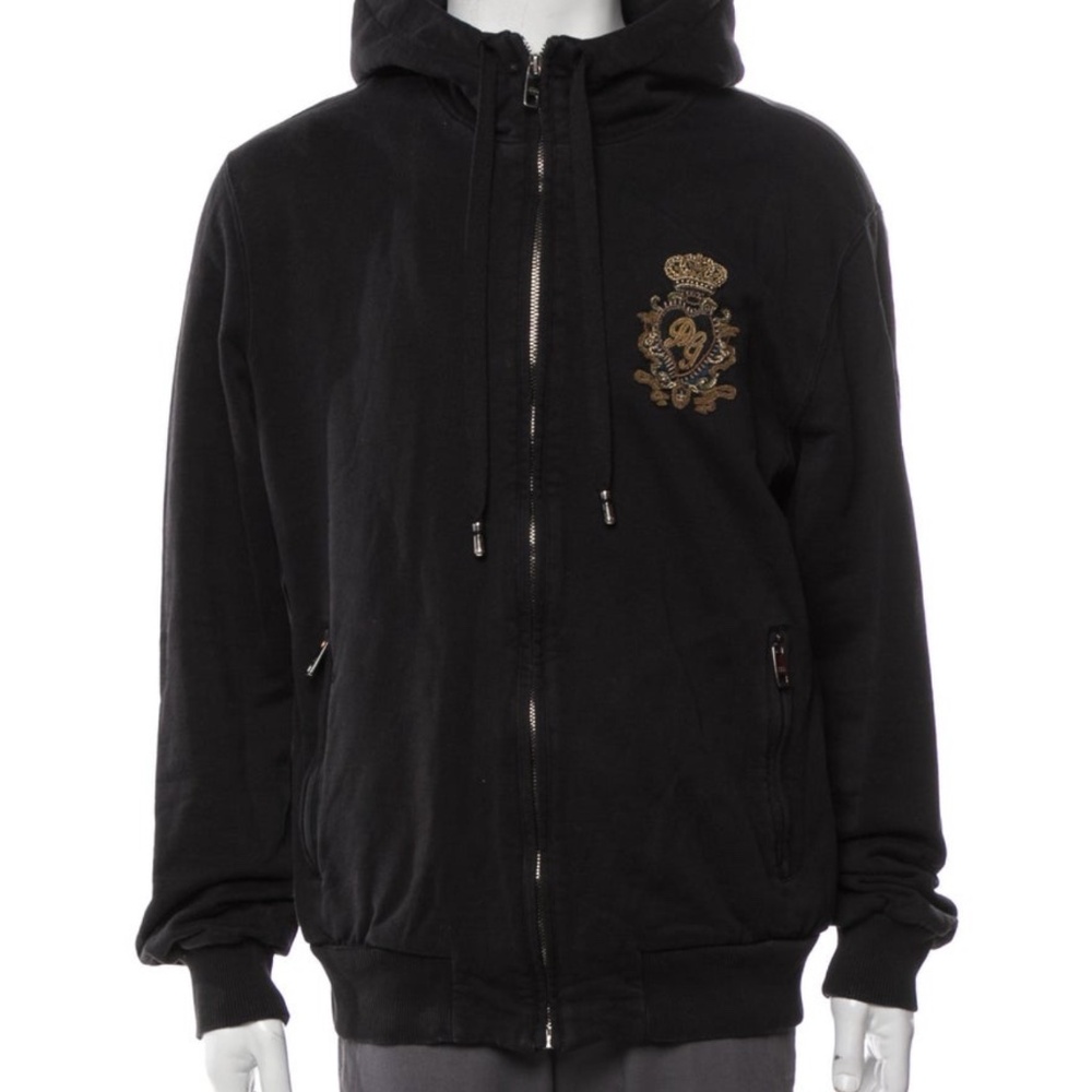 Dolce & Gabbana Graphic Print Crew Neck Hoodie